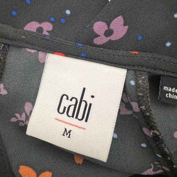 Cabi muse flutter sleeve floral dress style 3828 size Medium gray multicolor - Picture 8 of 10